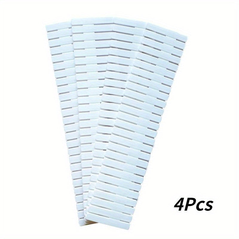 Adjustable Plastic Drawer Organizer Set for Underwear Socks Ties Scarves 4-Piece