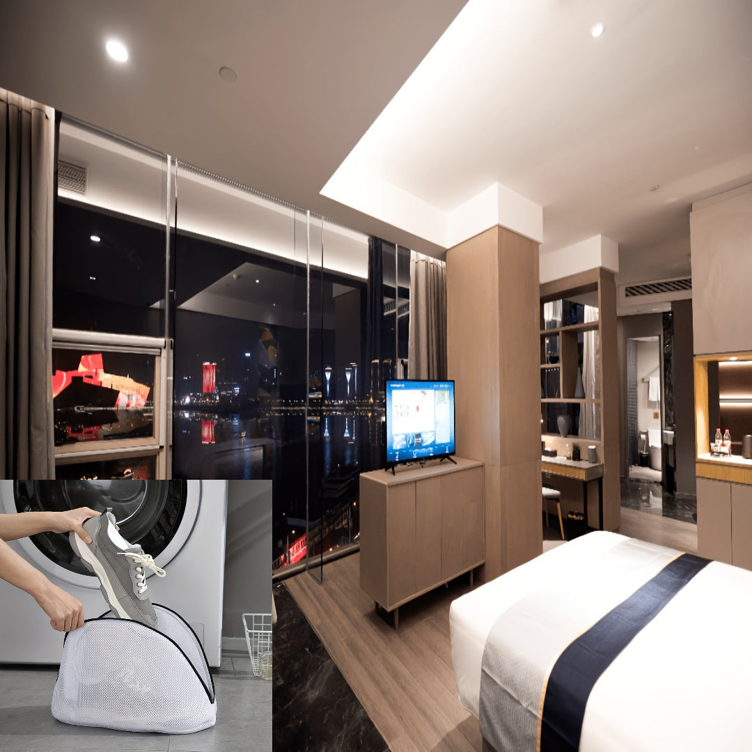 Mesh Shoe Laundry Bag for Washing Machine Protective Footwear Wash Bag