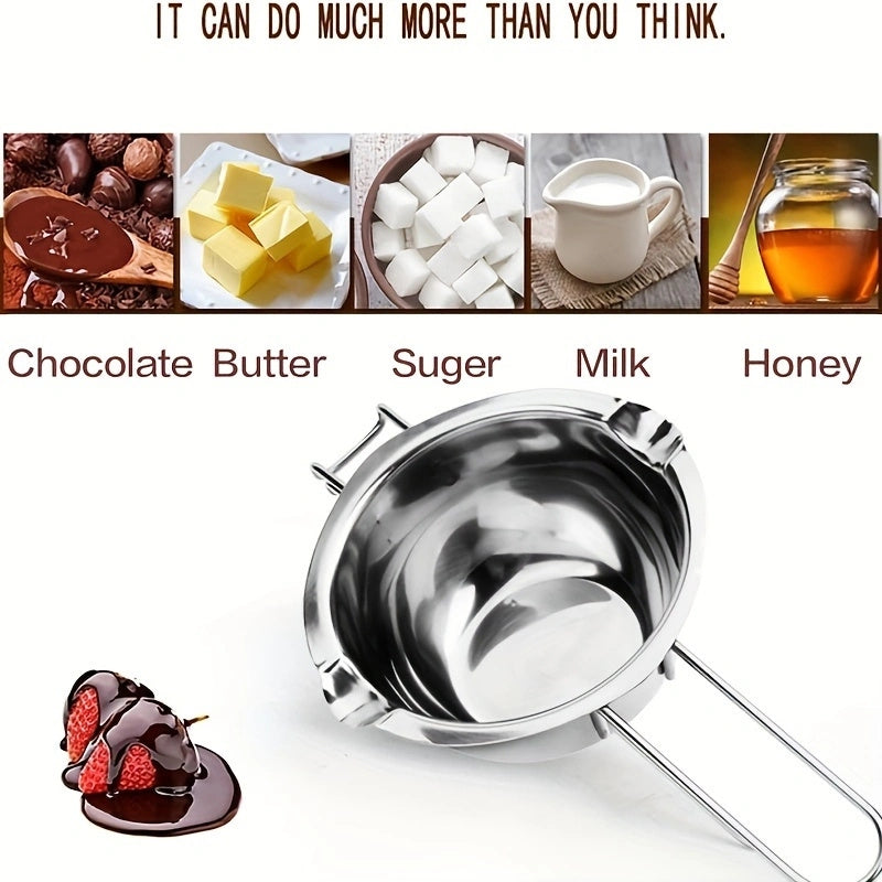 Stainless Steel Double Melting Pot Set for Chocolate Cheese Candle Melting