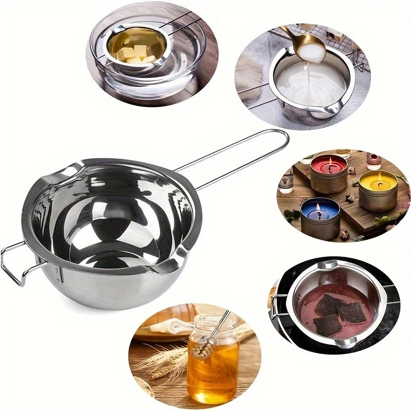 Stainless Steel Double Melting Pot Set for Chocolate Cheese Candle Melting