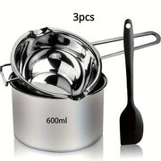 Stainless Steel Double Melting Pot Set for Chocolate Cheese Candle Melting