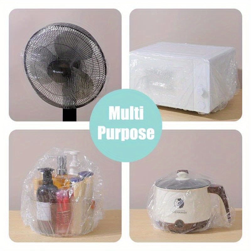 10 dona bir foydalanishlik chang qoplamalari, konditsionerlar, ventilyatorlar, pechlar uchun, elastik, shaffof PE, 70x145cm