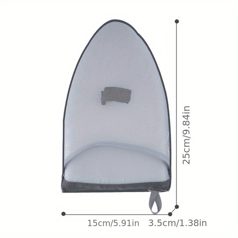 Mini Ironing Pad with Heat Resistant Glove for Clothes, Grey Blue Light Grey