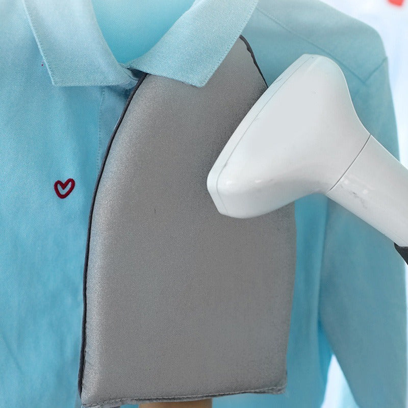 Mini Ironing Pad with Heat Resistant Glove for Clothes, Grey Blue Light Grey