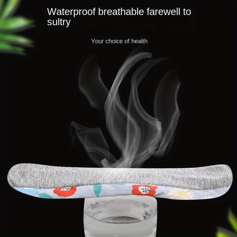 3 dona qayta ishlatiladigan Grafen gigiena padlari ayollar uchun nafas oladigan paxta gullik naqshlar bilan inkontinensiya, homiladorlik, keksa uchun