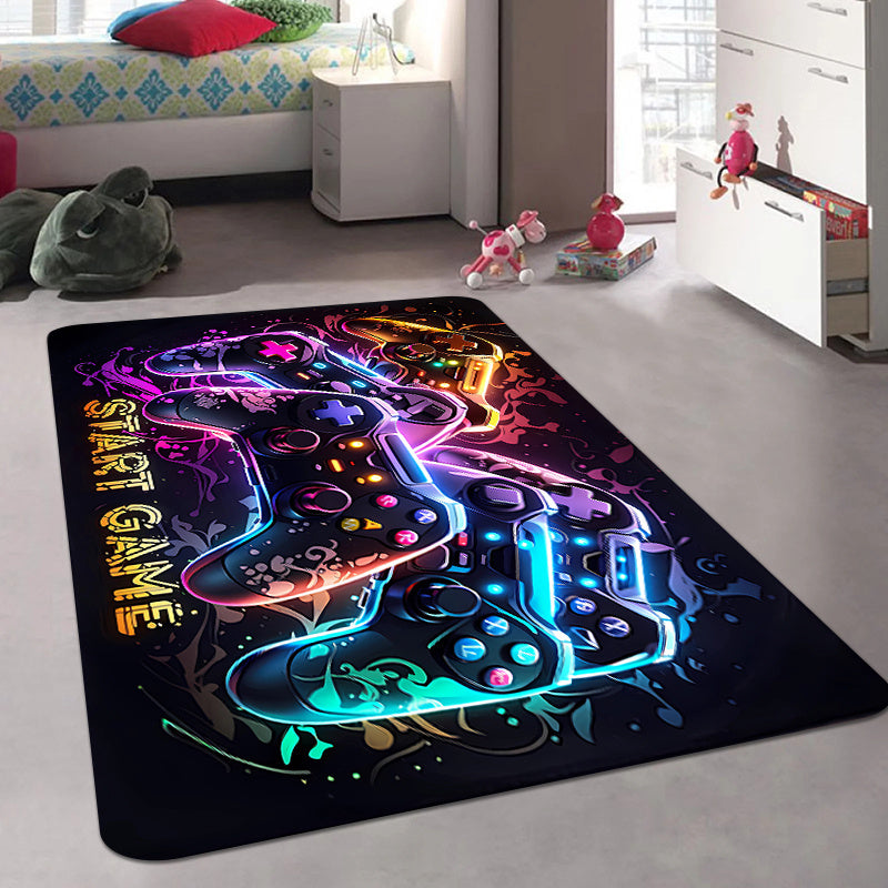 Gaming Controller Area Rug Non-Slip Machine Washable Indoor Floor Mat