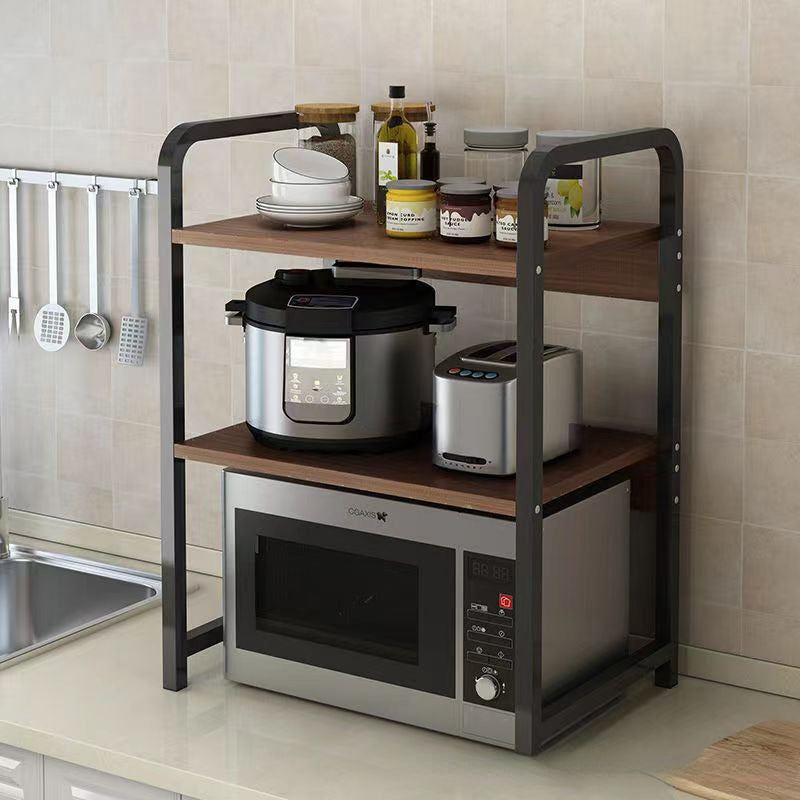Durable 3-Tier Microwave and Toaster Stand with Painted Finish Space Saver