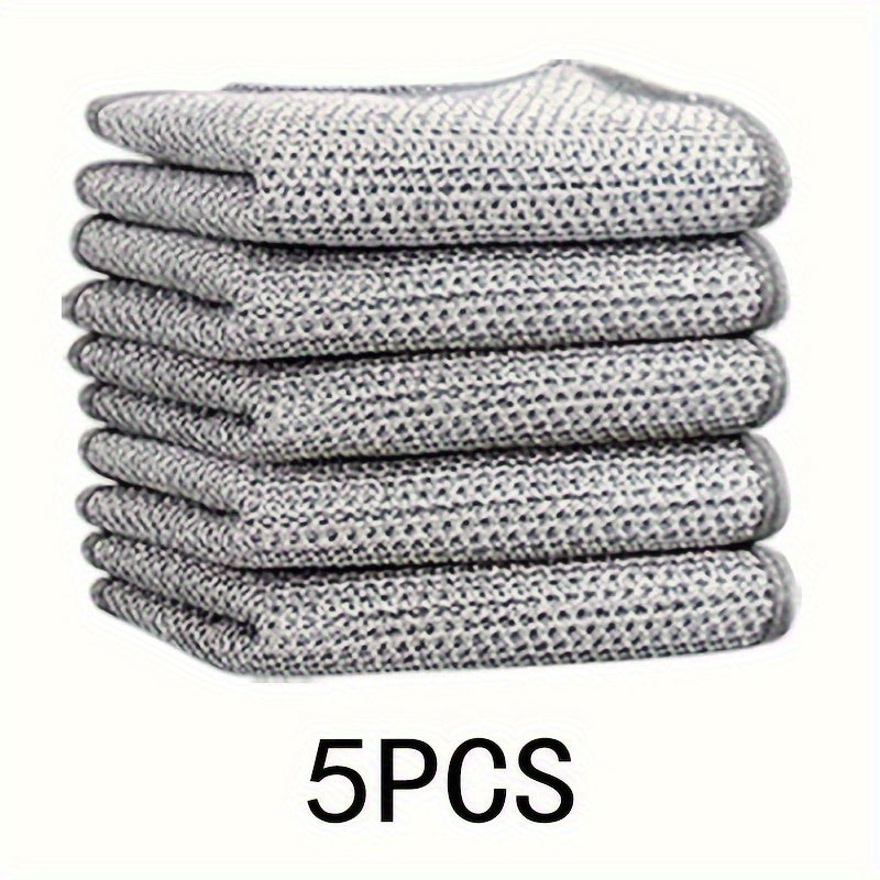 30 Pieces Stainless Steel Scrubbers Metal Wire Dish Cloths for Kitchen Cleaning