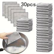 30 Pieces Stainless Steel Scrubbers Metal Wire Dish Cloths for Kitchen Cleaning