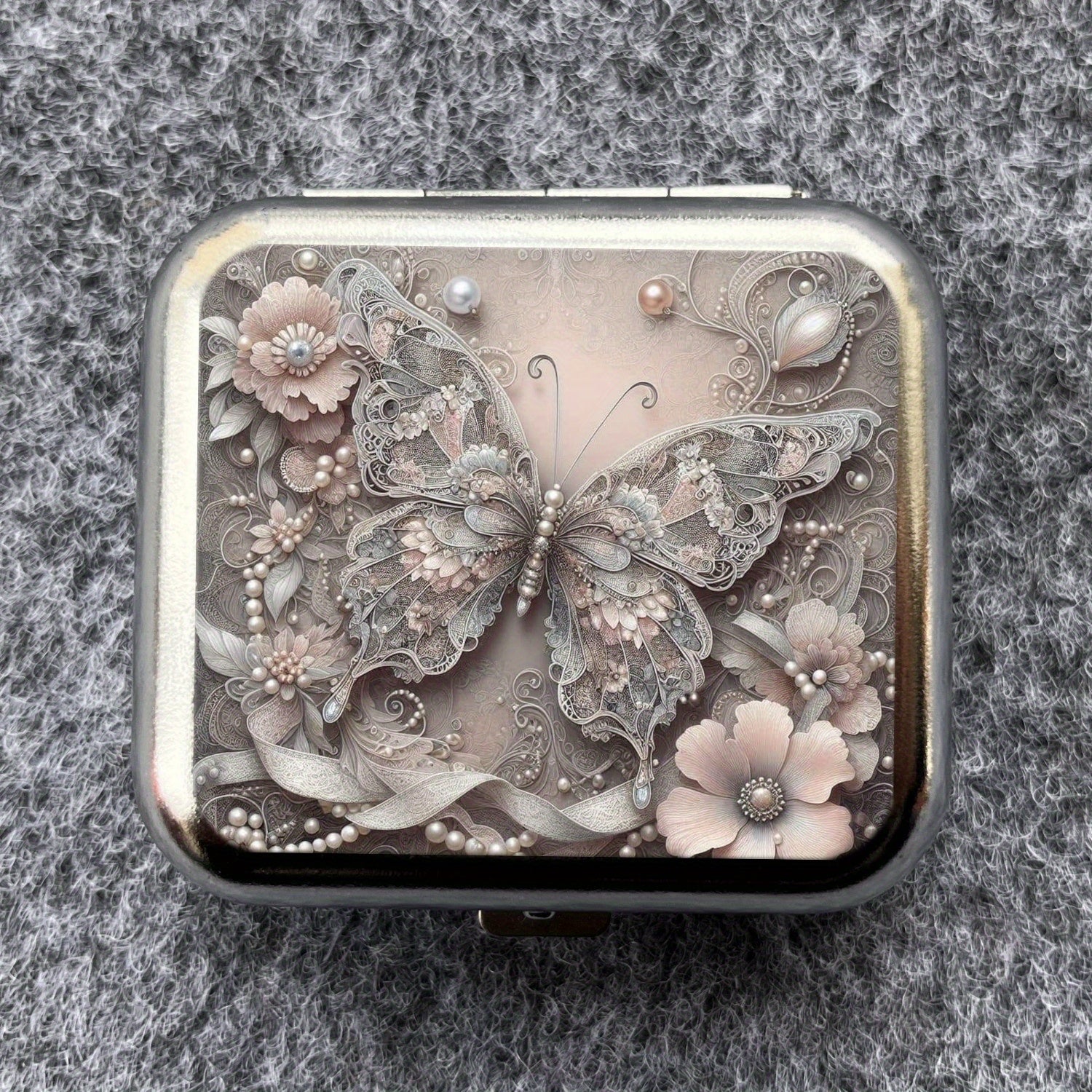 Mini Metal Ashtray Portable Car Outdoor Pocket Smokeless Gift