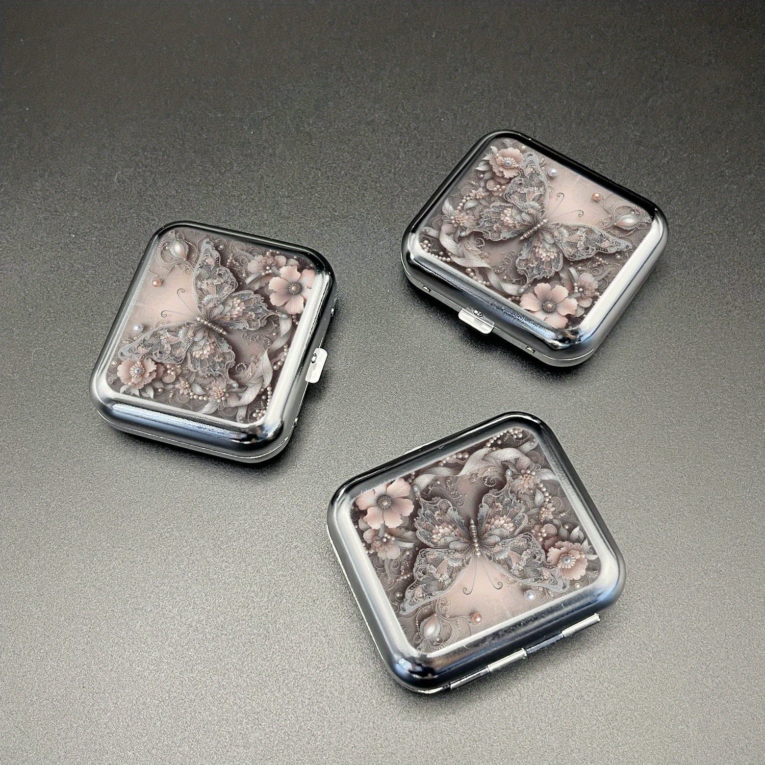 Mini Metal Ashtray Portable Car Outdoor Pocket Smokeless Gift