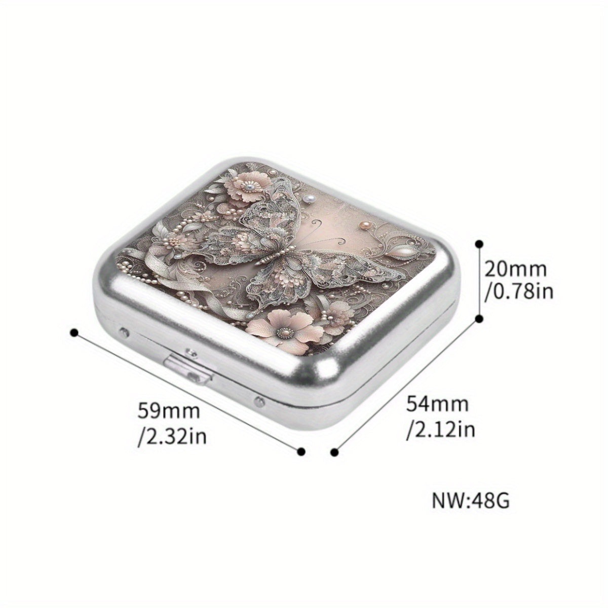 Mini Metal Ashtray Portable Car Outdoor Pocket Smokeless Gift