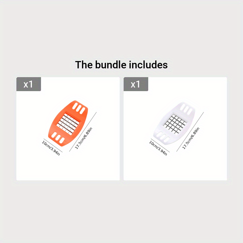 1/2 dona ko'p funktsiyali kartoshka kesgich, pikniklar, lagerlar, avtoulovlar va oshxonalarda foydalanish uchun, fransuz kartoshkasi tayyorlash uchun