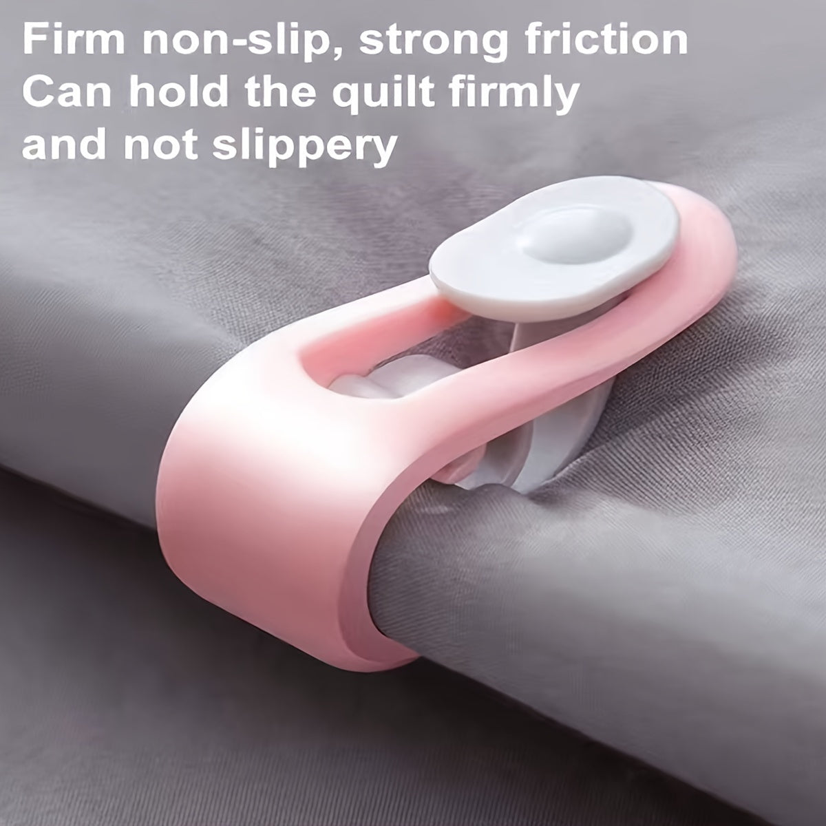 Set of 6 Green Non-Slip Bedding Clips for Secure Comforter and Sheet Gripper Holders