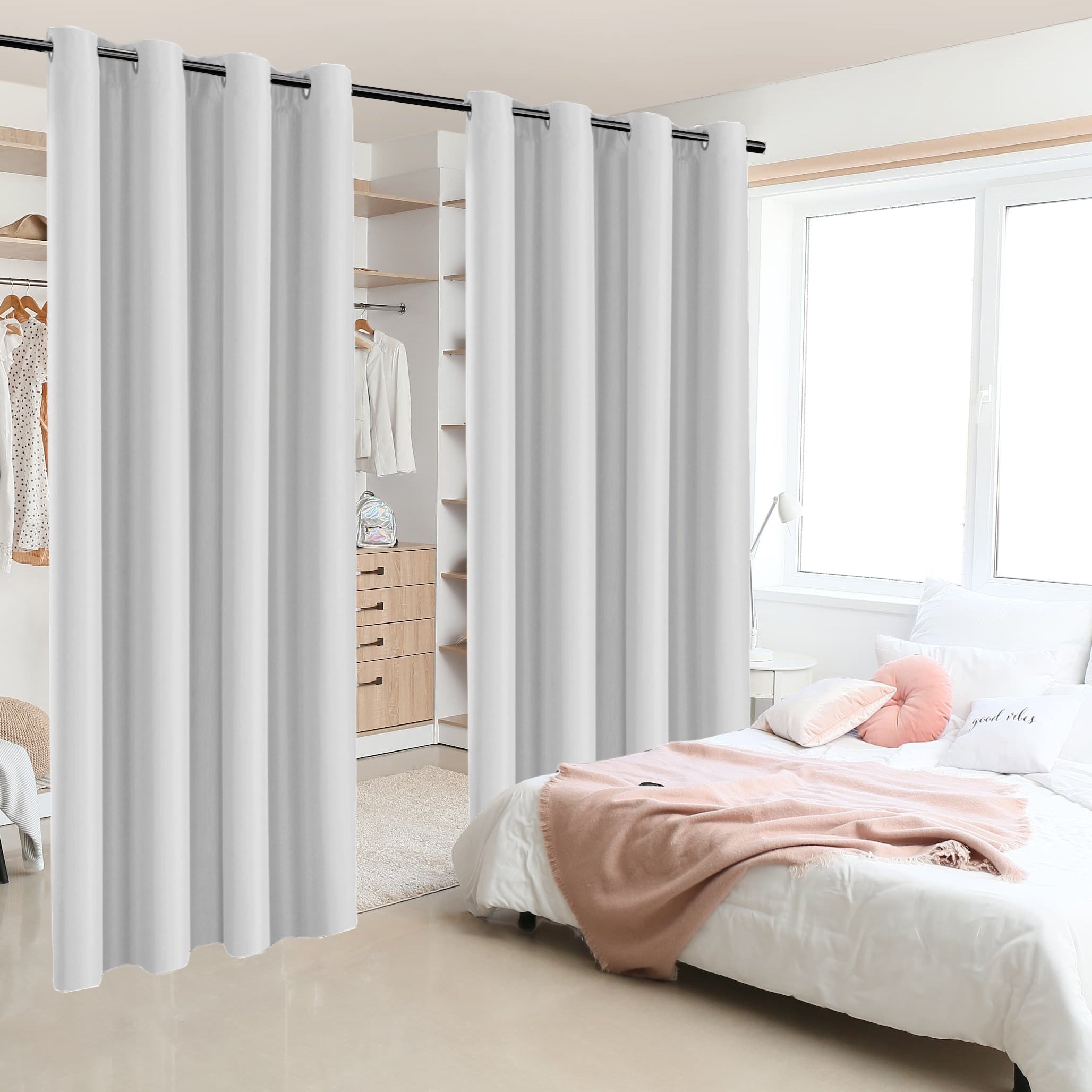 Insulation Room Partition Panel with Coated Insulation and Loop Design for Terrace, 2 Pieces