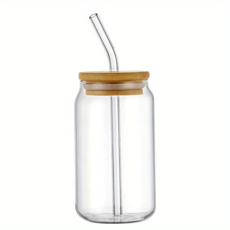 Vasos de vidrio con tapas y pajillas 11.83oz 15.22oz 18.6oz de borosilicato para café helado, té y cerveza