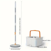 360° Swivel Mop and Bucket Set for Home Kitchen Bathroom Cleaning