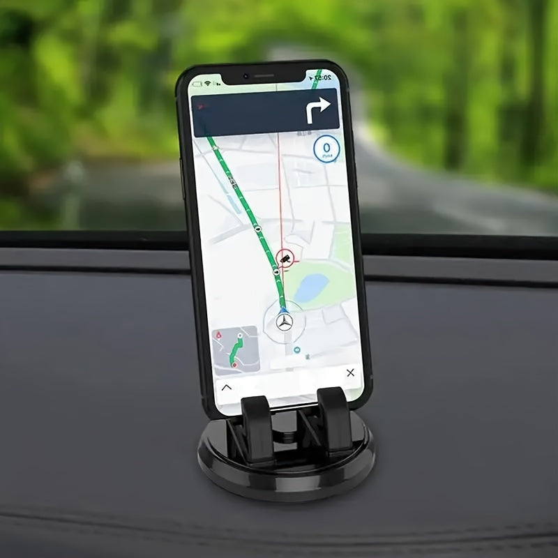 Soporte universal para teléfono de coche, soporte de tablero antideslizante, ABS, giratorio