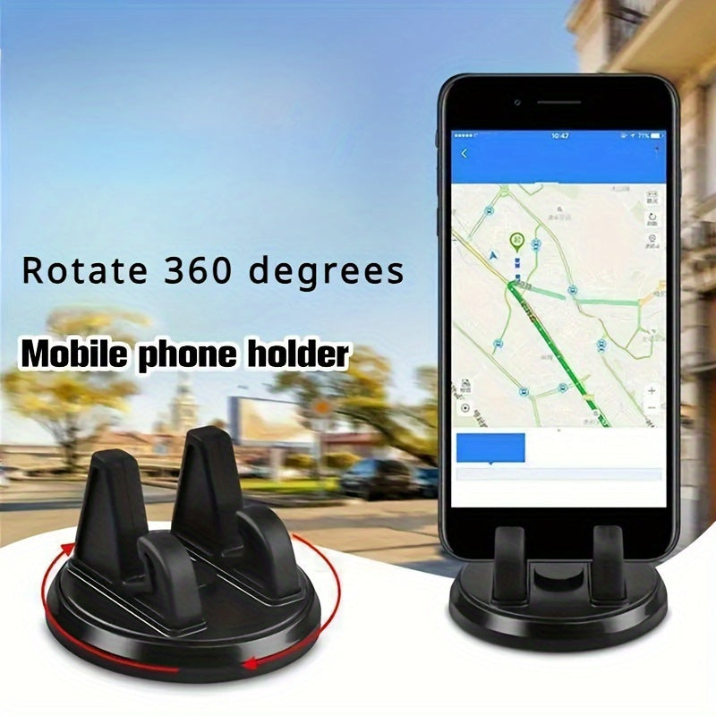 Soporte universal para teléfono de coche, soporte de tablero antideslizante, ABS, giratorio