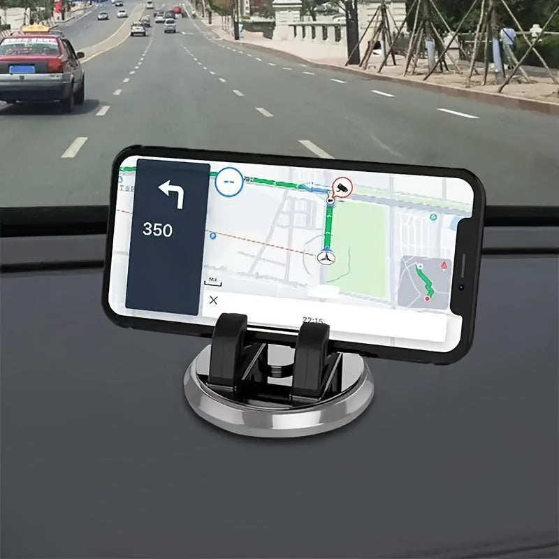Soporte universal para teléfono de coche, soporte de tablero antideslizante, ABS, giratorio