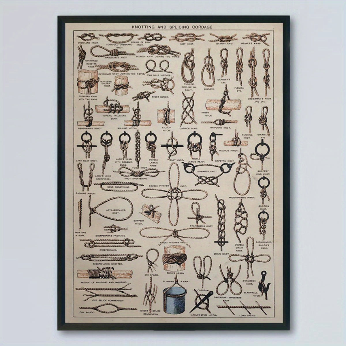 Alphabet Letter Wall Art Canvas Poster Modern Retro Art Deco Nautical Decor