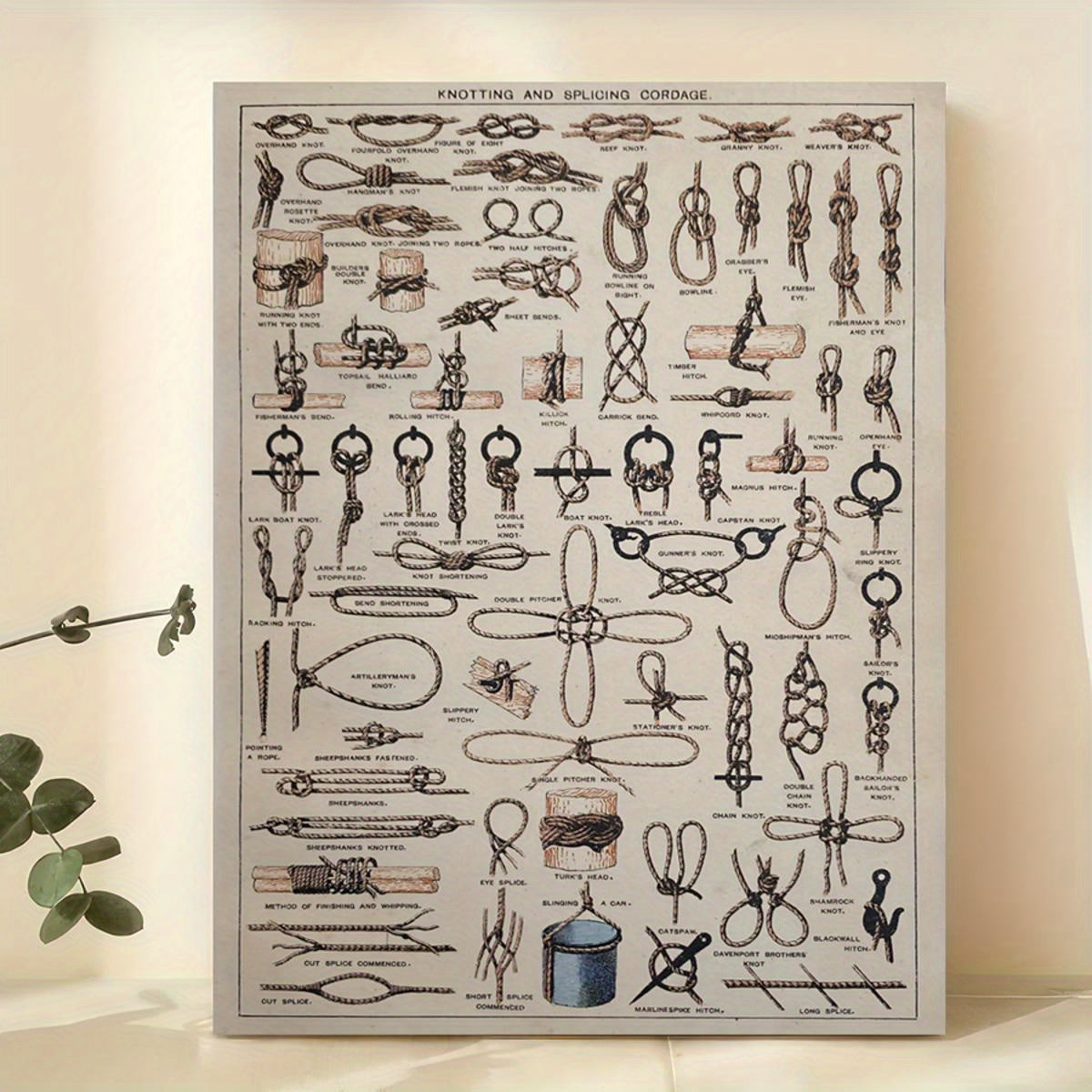 Alphabet Letter Wall Art Canvas Poster Modern Retro Art Deco Nautical Decor