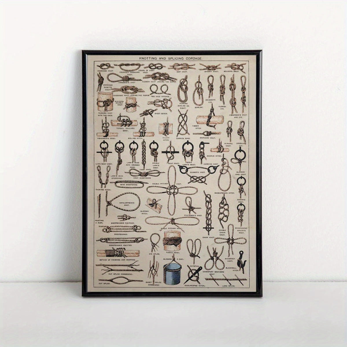 Alphabet Letter Wall Art Canvas Poster Modern Retro Art Deco Nautical Decor