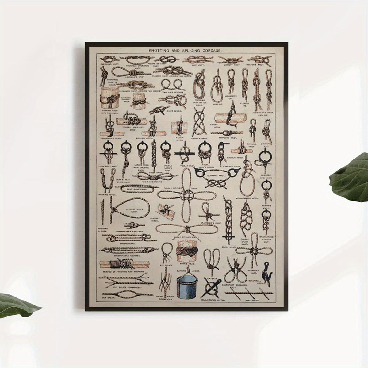 Alphabet Letter Wall Art Canvas Poster Modern Retro Art Deco Nautical Decor