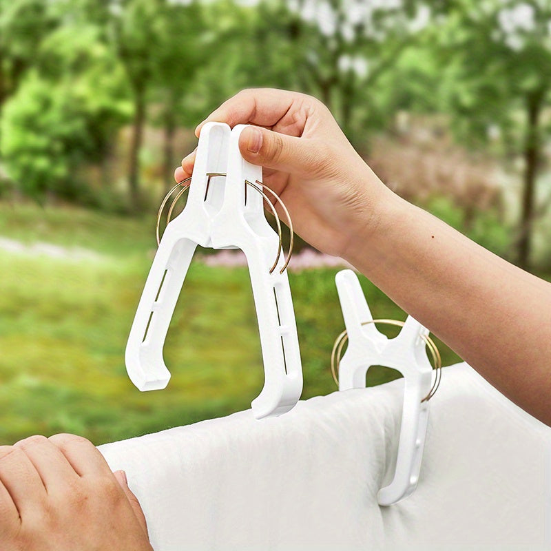 Тяжёлые пластиковые наружные прищепки для одежды, большой открывающийся зажим, нескользящие клипсы для белья, одеял, постельных принадлежностей и игрушек