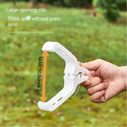 Heavy-Duty Plastic Outdoor Clothes Pegs Pack Large Opening Non-Slip Laundry Clips for Quilts Bedding and Toys