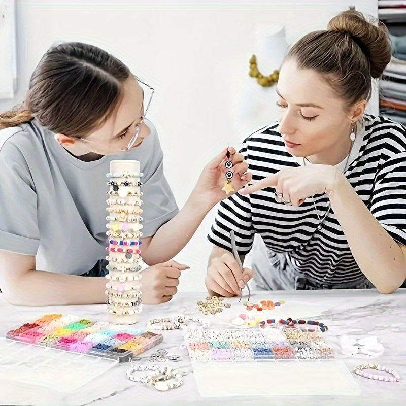 Jewelry Making Kit for Girls 5100pcs Beads Charms and Cord Bracelet Craft Set