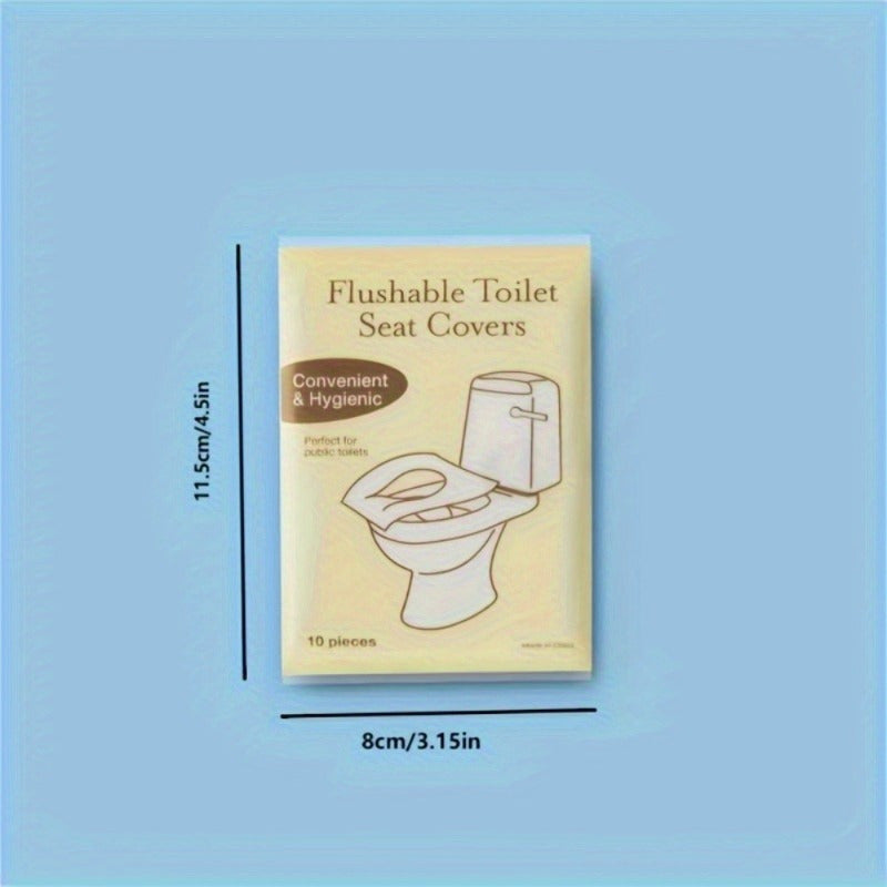 Flushable Toilet Seat Covers 30/50/100pcs for Public Restrooms Travel Camping Potty Training