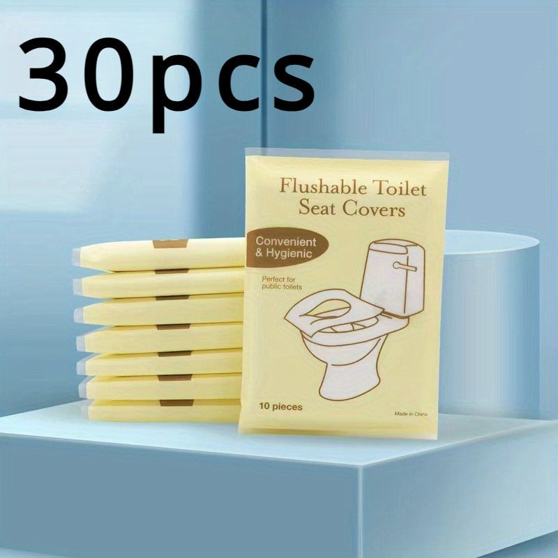Flushable Toilet Seat Covers 30/50/100pcs for Public Restrooms Travel Camping Potty Training