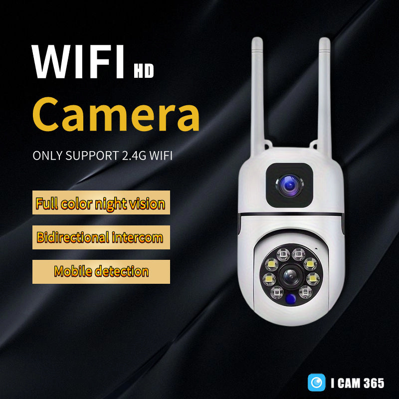 беспроводная 355° HD камера для домашней безопасности с 720p видео, Wi-Fi, удалённое наблюдение