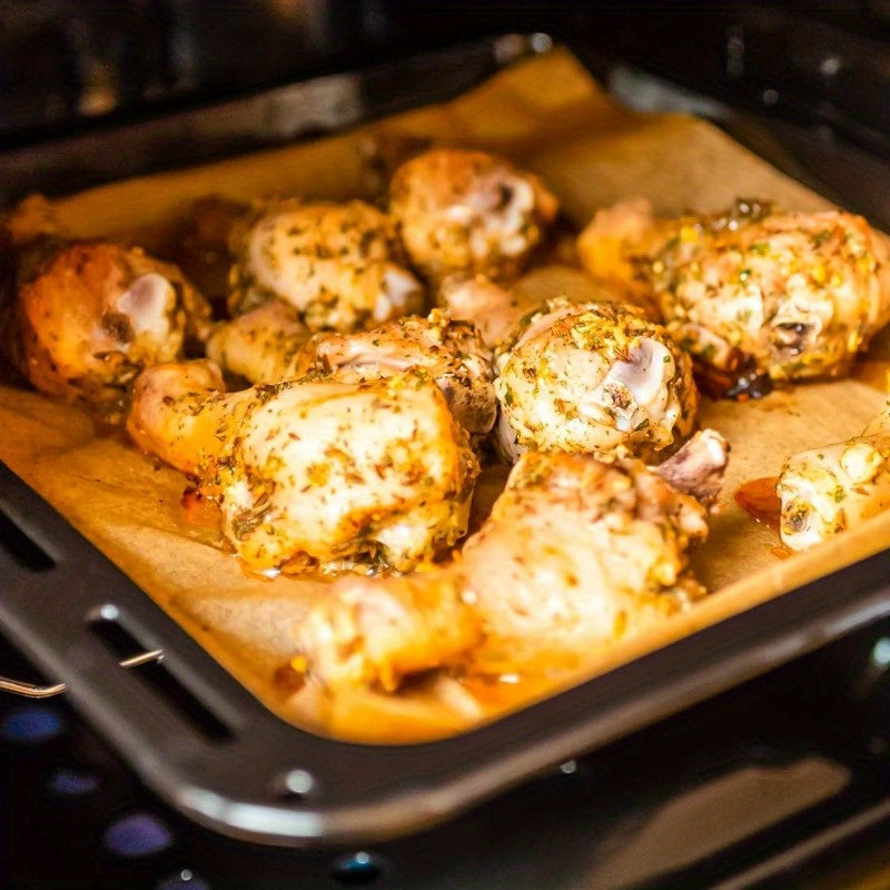 50 ta qog'ozli yopishqoqsiz qog'oz varaqalari, havo fritözlari va pishirish uchun