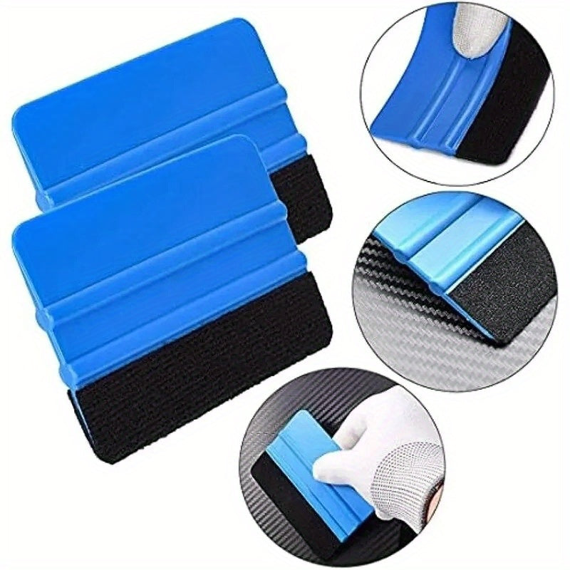 Car Wrapping Tools Kit Vinyl Scraper Cutter Squeegee Film Spatulas 10pcs