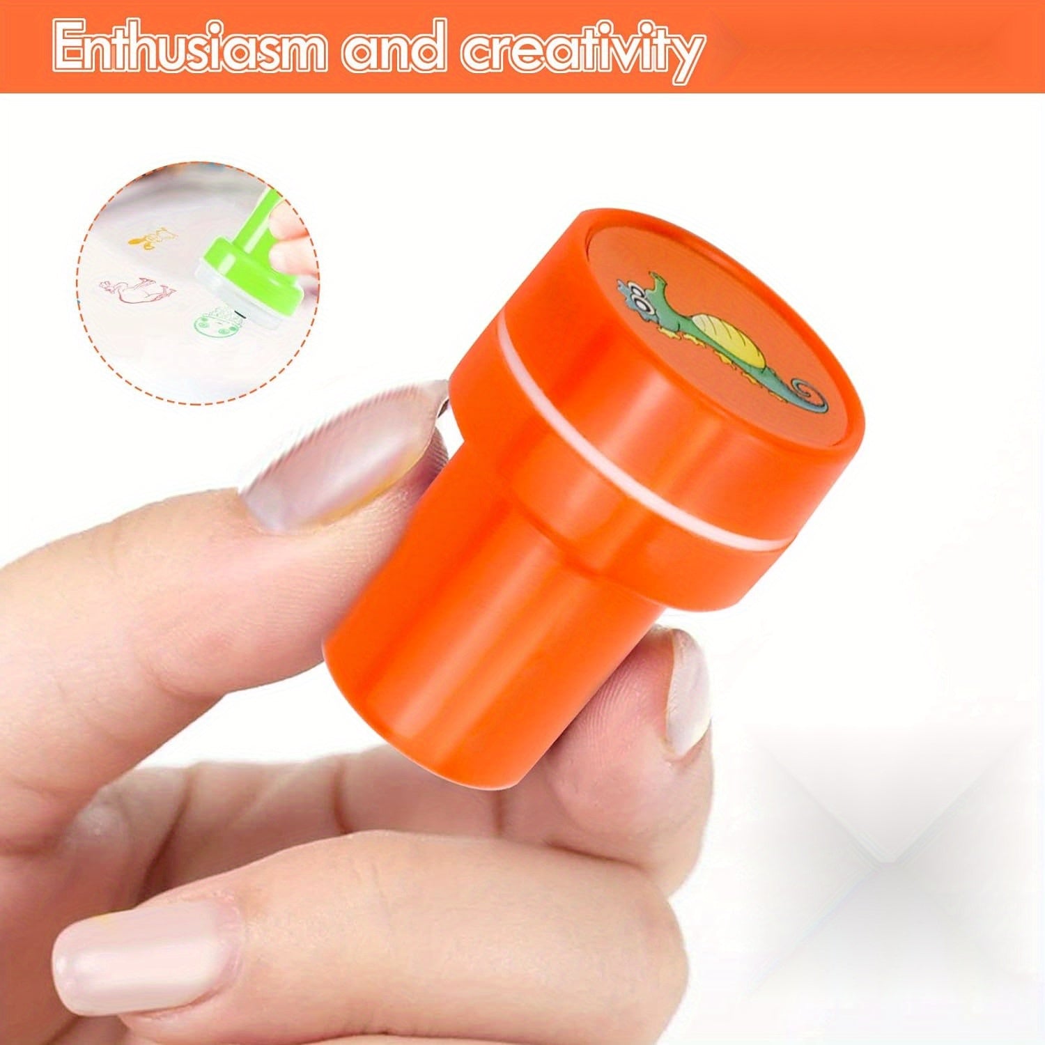 Sellos de animales variados para profesores, con tinta automática, paquete de 26, multicolor