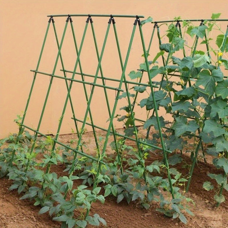 Heavy-Duty Metal Garden Trellis for Climbing Plants Cucumbers Beans Tomatoes Durable Support Frame