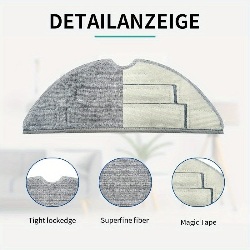 Робот-пылесос Roborock S8+ S8 Plus с 16 предметами, включая 2 съемные резиновые щетки-ролики, 6 боковых щеток, 2 HEPA-фильтра, 4 мопа, 1 щетку для чистки и 1 инструмент.