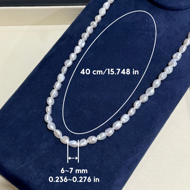 Freshwater Pearl Necklace for Women Elegant Baroque Jewelry for Special Occasions