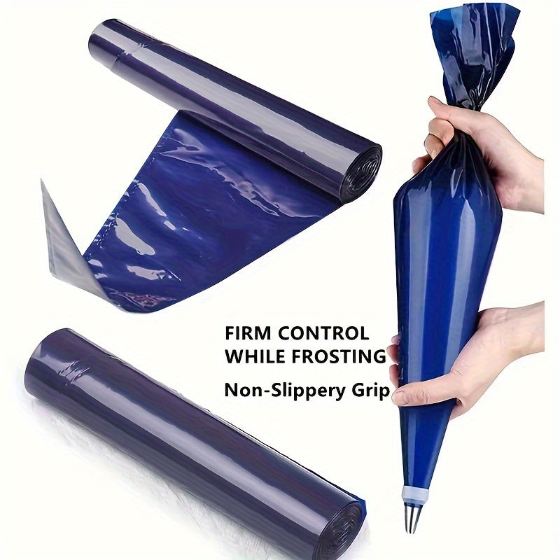 50-Pack Disposable Plastic Piping Bags for Icing and Frosting Cake Decorating