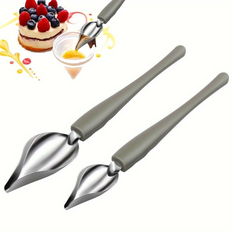 Cucharita reutilizable para rociar para decorar pasteles y café herramienta de cocina