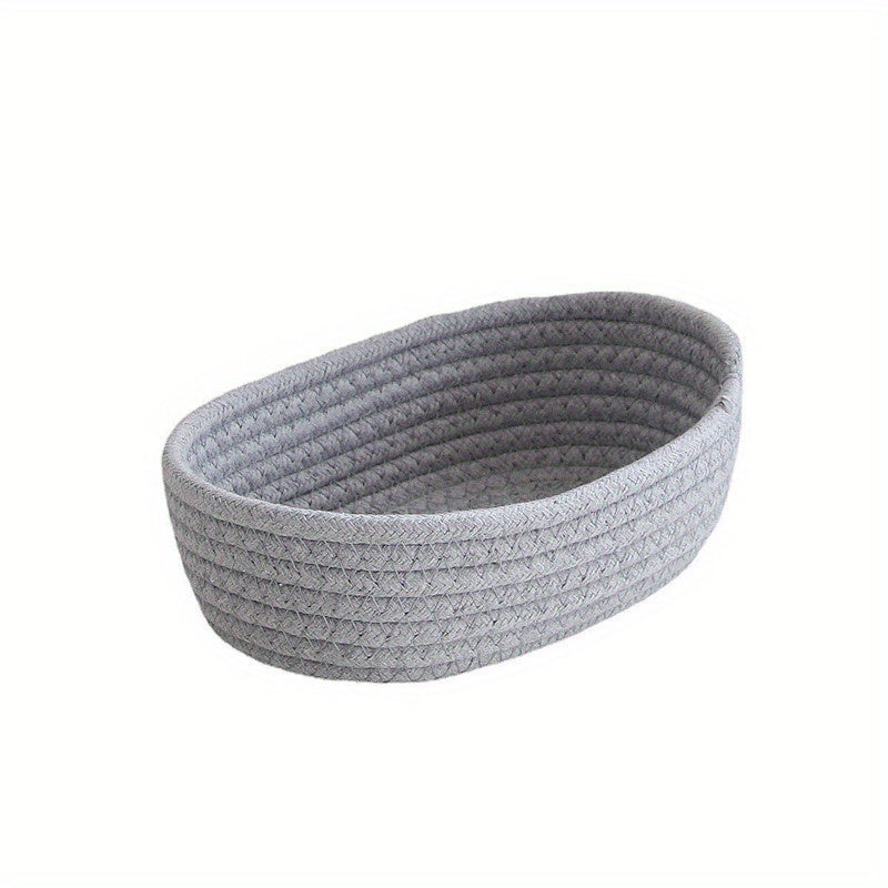 Плетеные нордические корзины для хранения для организации ключей, косметики и предметов для стола