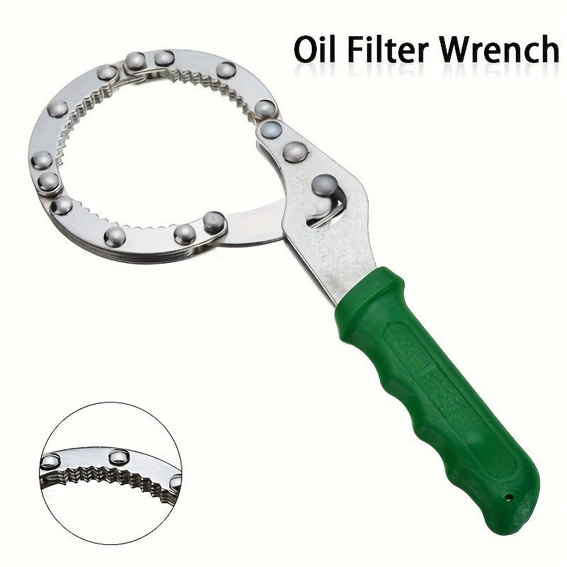 Moslashtiriladigan zanglamaydigan po'latdan yasalgan moy filtri kaliti avtomobil va mototsikl ta'mirlash uchun