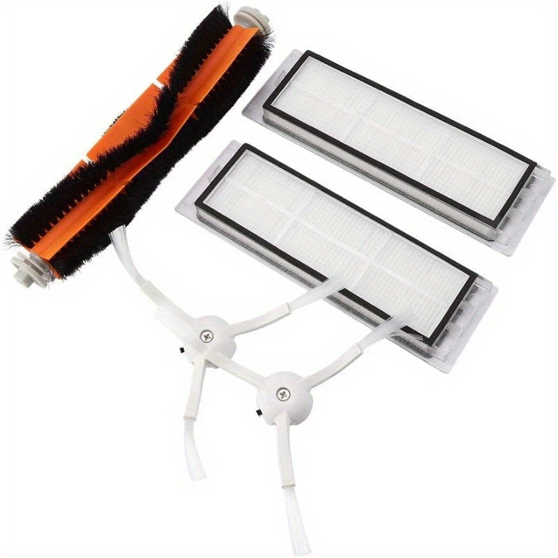 Xiaomi Sweeping Robot S50 S51 aksessuarlarini Garosa Electric Vacuum Cleaner Set bilan almashtiring, bu to'plamda 1 ta asosiy cho'tka, 2 ta HEPA filtr va 2 ta yon cho'tka mavjud.