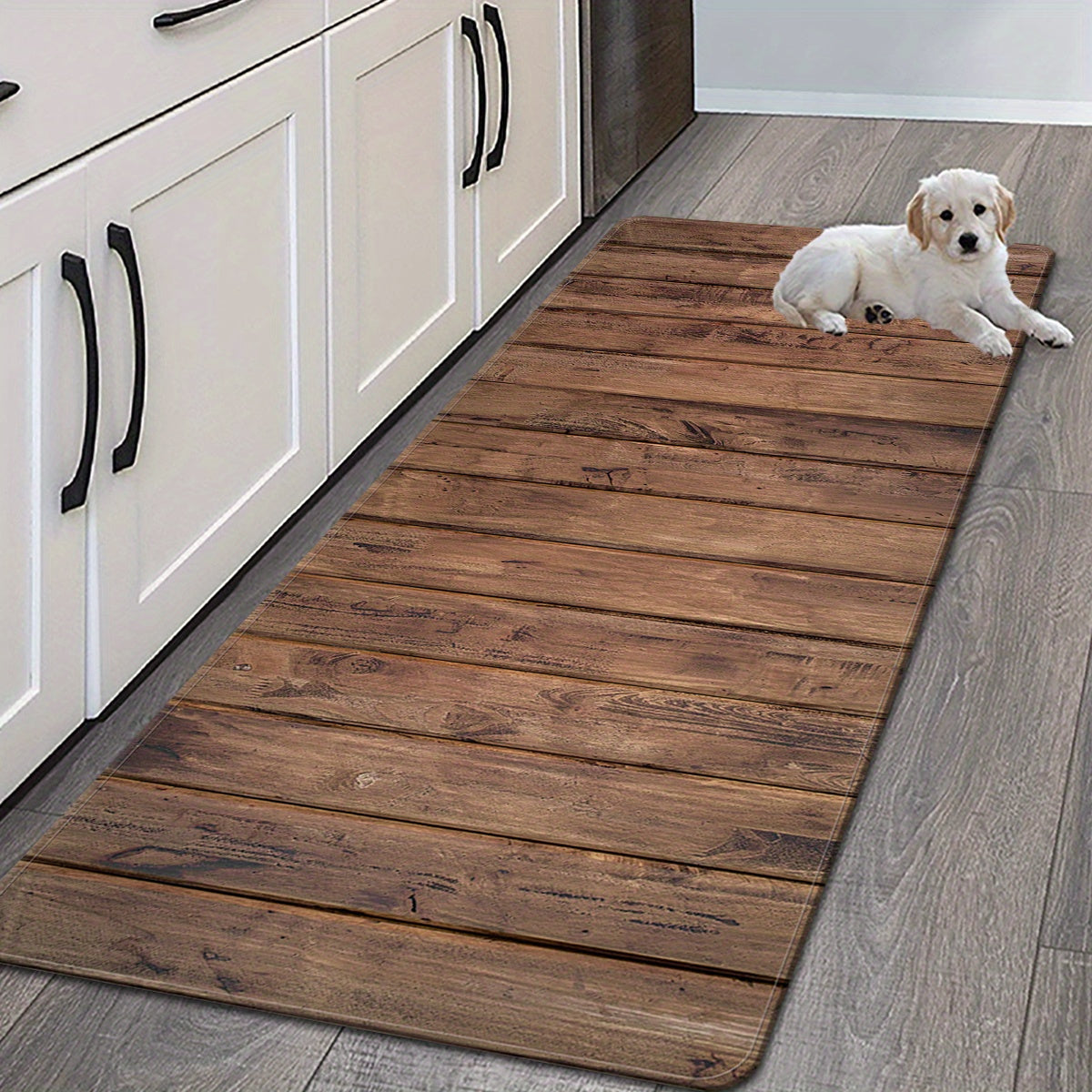 Soft Polyester Area Rug Non-Slip Absorbent Mat for Bedroom Living Room Kitchen Bathroom