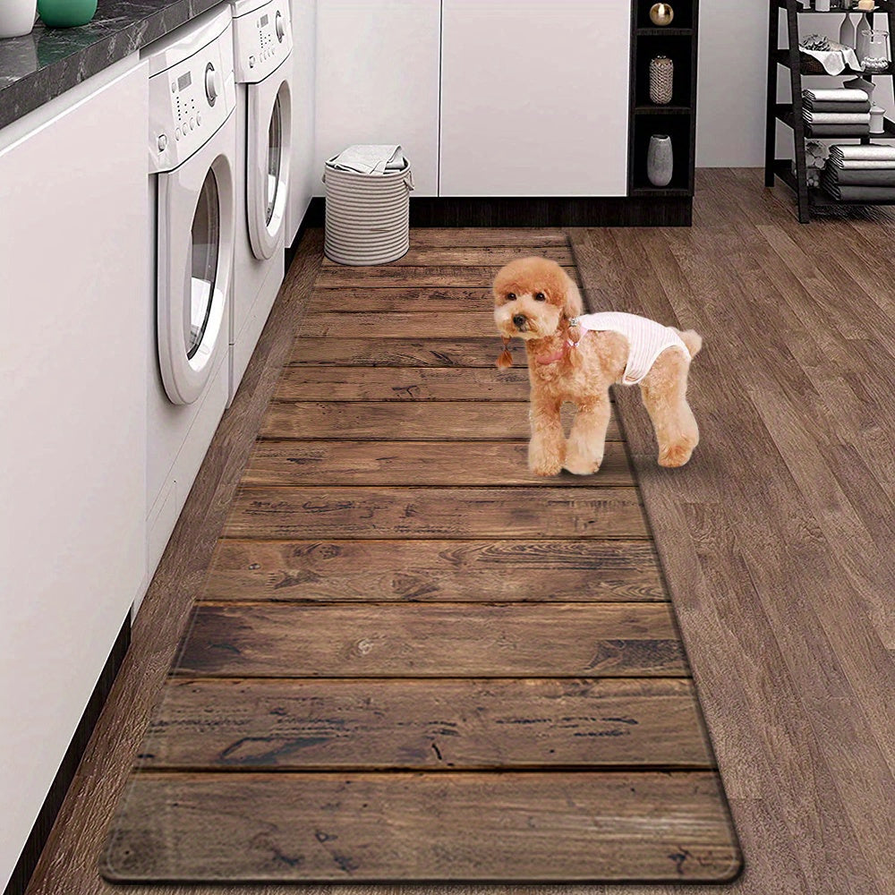 Soft Polyester Area Rug Non-Slip Absorbent Mat for Bedroom Living Room Kitchen Bathroom