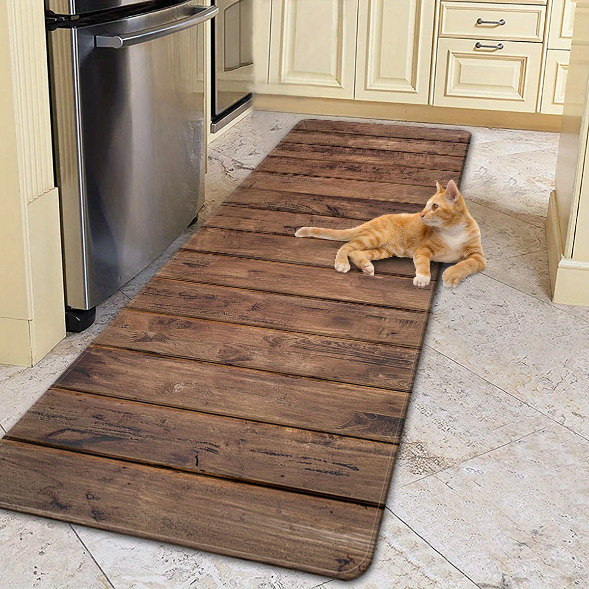 Soft Polyester Area Rug Non-Slip Absorbent Mat for Bedroom Living Room Kitchen Bathroom