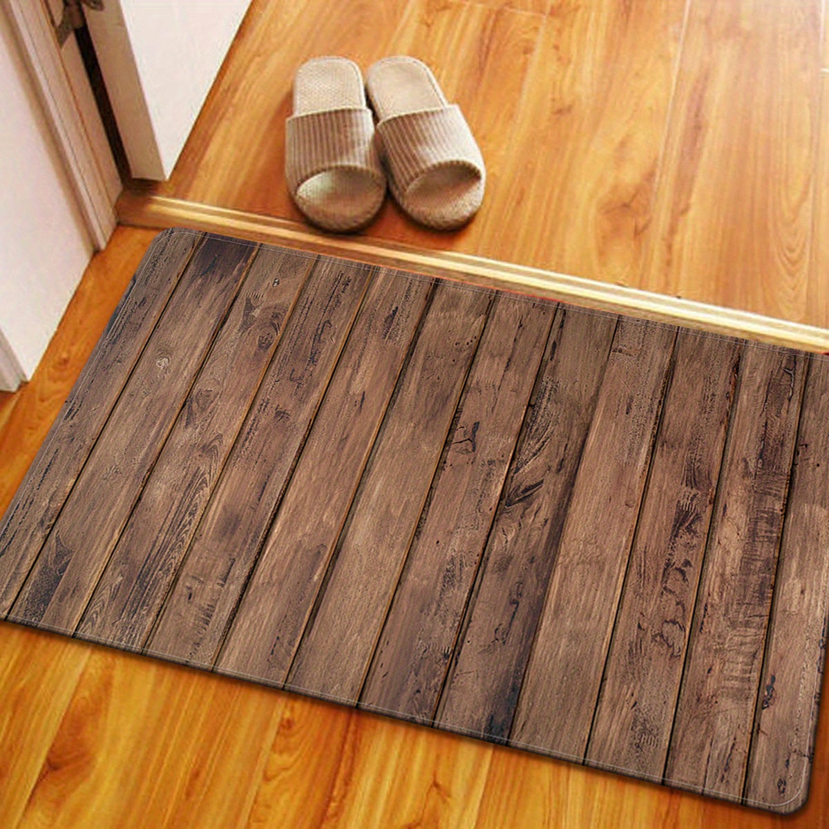 Soft Polyester Area Rug Non-Slip Absorbent Mat for Bedroom Living Room Kitchen Bathroom