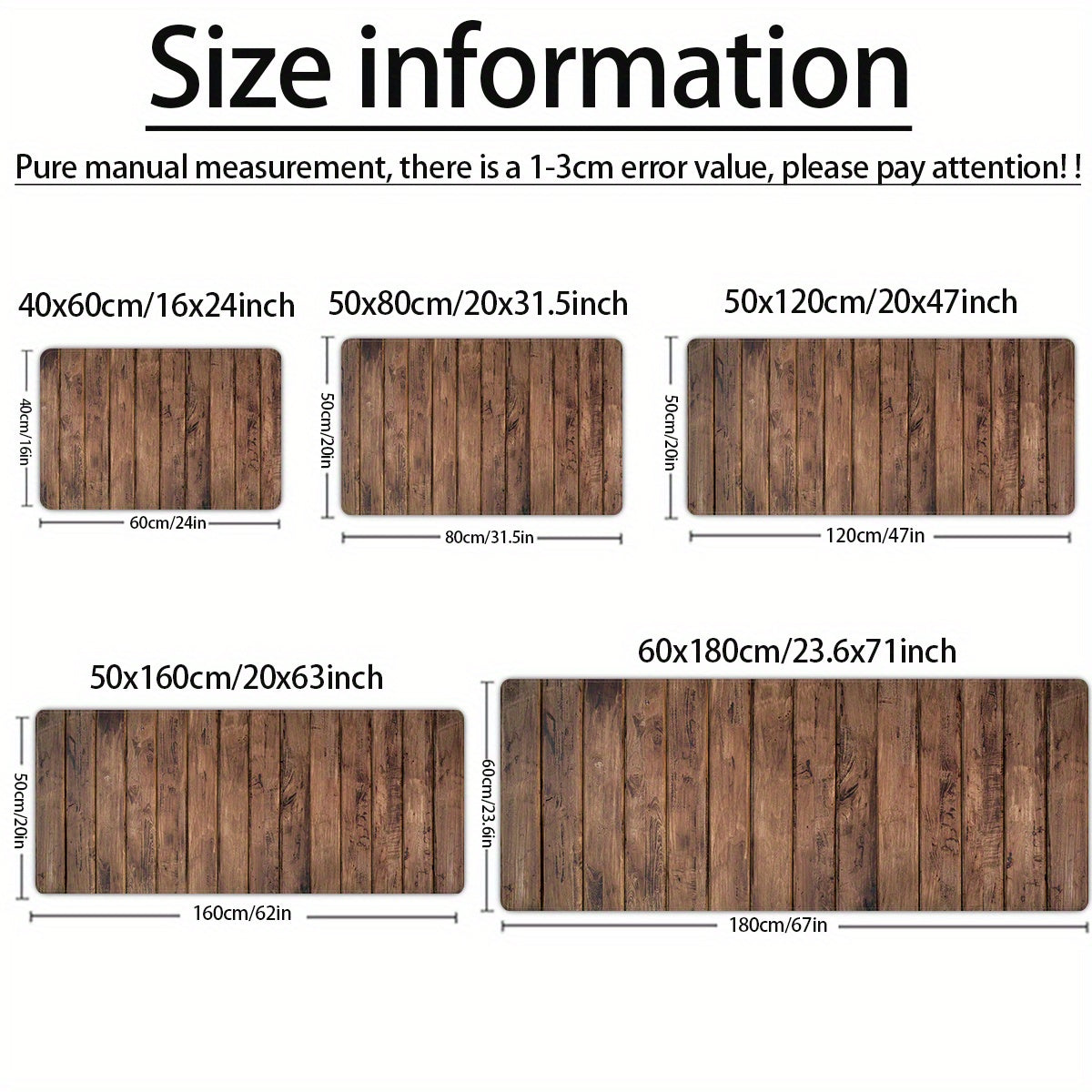 Soft Polyester Area Rug Non-Slip Absorbent Mat for Bedroom Living Room Kitchen Bathroom